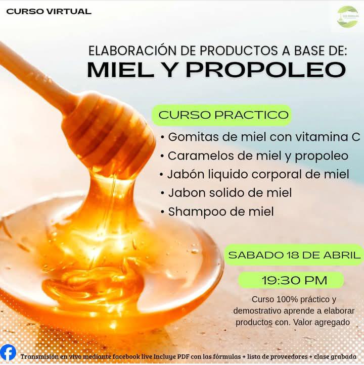 Taller: ELABORA PRODUCTOS CON MIEL Y PROP&Oacute;LEO
